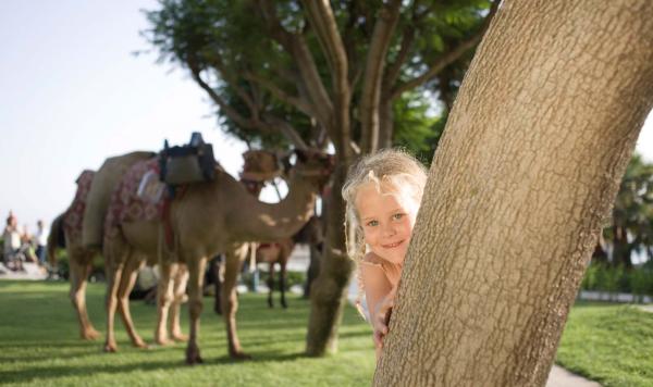 Kind und Kamele