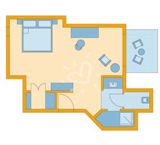 Zimmerskizze Pamfilya Double Room Economy