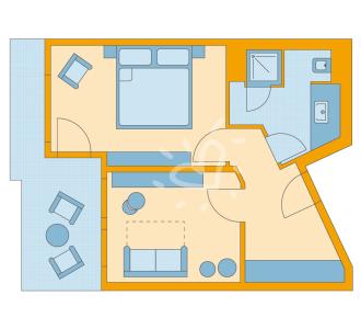 Zimmerskizze Fleesensee Family Room Classic