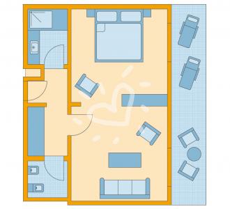 Zimmerskizze Andalusien Junior Suite