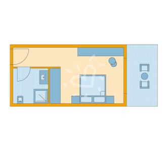 Zimmerskizze Masmavi Village Double Room