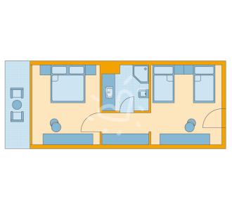 Zimmerskizze Masmavi Family Room Main Building