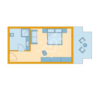 Zimmerskizze TML Calabria Double Room