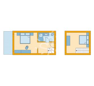 Zimmerskizze TML Calabria Family Room Maisonette