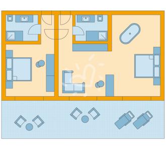 Zimmerskizze TML Calabria Suite Private Lodge