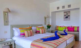 Djerba Doppel-/Dreibettzimmer im Haupthaus Meerblick Schlafen