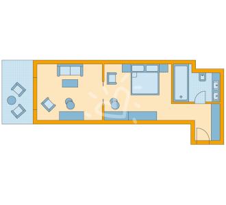 Zimmerskizze Marmari Palace Family Room Sea View Wanne