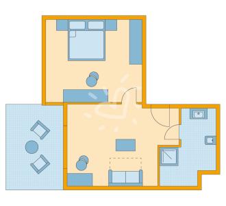 Zimmerskizze Marmari Palace Family Room Sea View Superior Dusche
