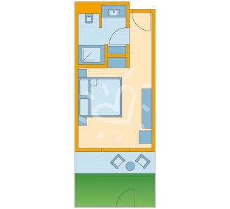 Zimmerskizze Ampflwang Doppelzimmer für Hundefreunde