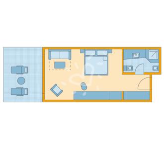 Zimmerskizze Apulia Double Room Deluxe