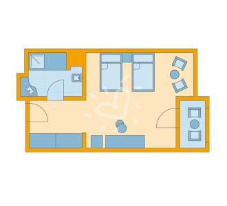 Zimmerskizze Belek Double Room Economy