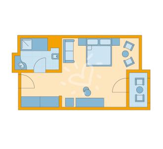 Zimmerskizze Belek Double Room Type 2