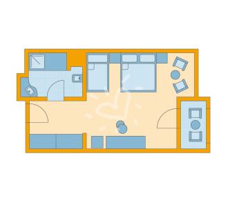 Zimmerskizze Belek Double Room Type 3