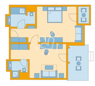 Zimmerskizze Belek Family Suite