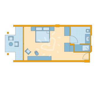 Zimmerskizze Cyprus Double Room Roomhopper