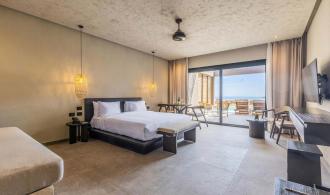 Naga Bay Swim-up-Juniorsuite Schlafzimmer