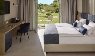 Fleesensee Family Room Deluxe Schlafzimmer Ausblick