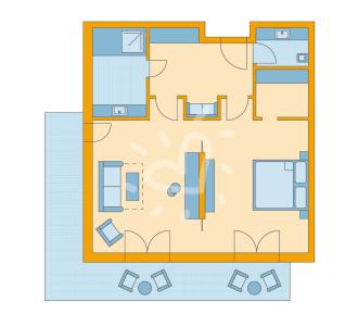 Zimmerskizze Fleesensee Junior Suite Deluxe