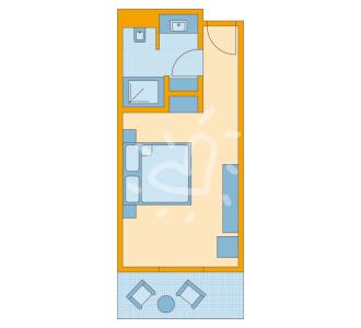 Zimmerskizze Ampflwang Doppelzimmer hundefreundlich